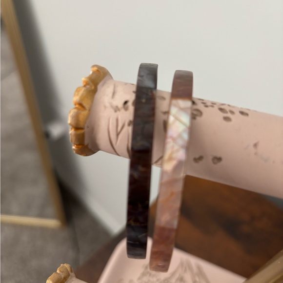 Brown and Silver Bangle Set - Picture 2 of 2